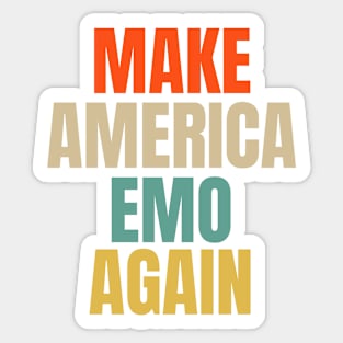 MAKE AMERICA EMO AGAIN Funny Goth US Gift Idea Sticker